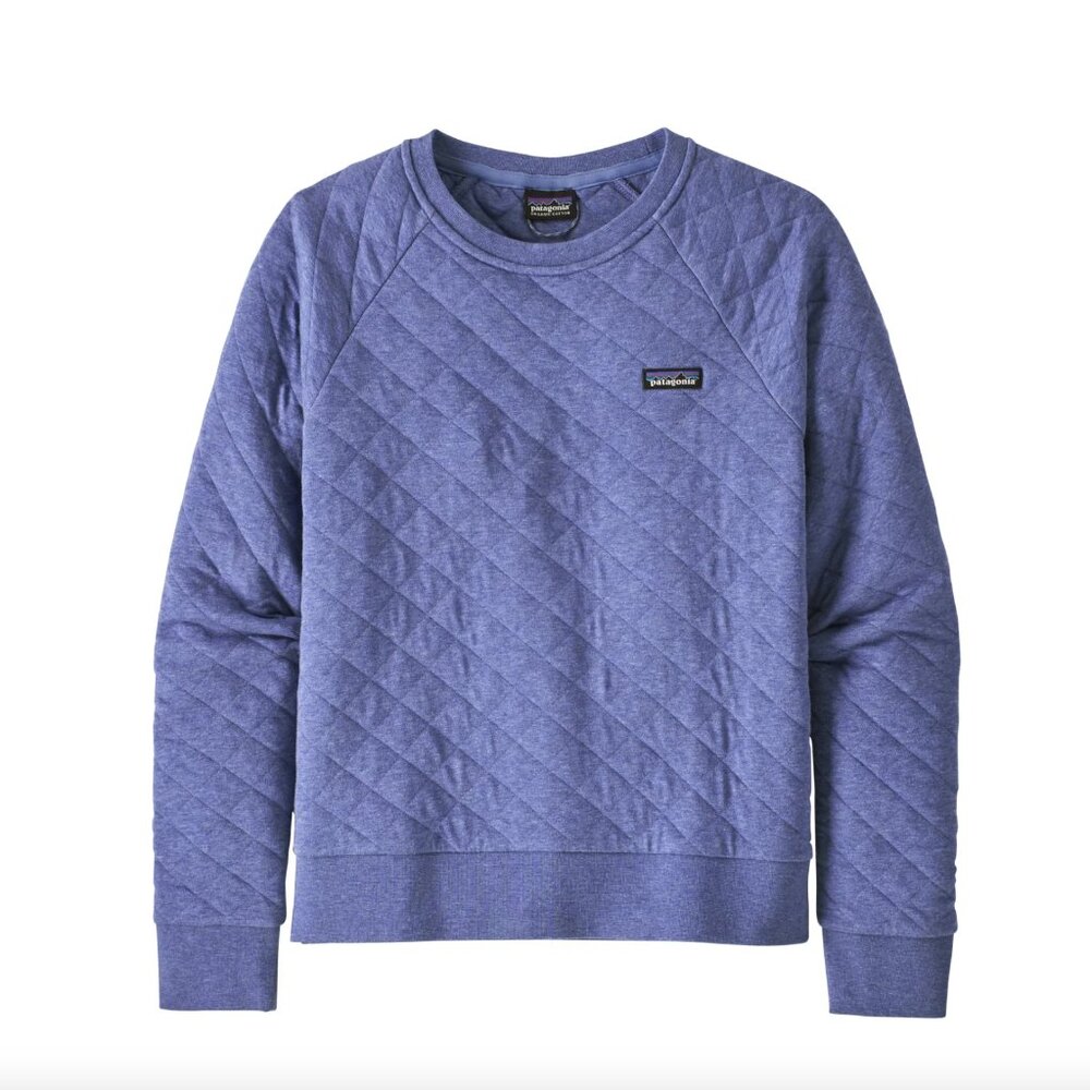 Patagonia Organic Cotton Quilt Crew - Women's XL - Float Blue